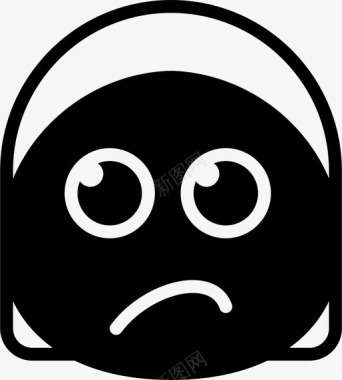 emoji表情怀疑者传达者表情符号图标图标
