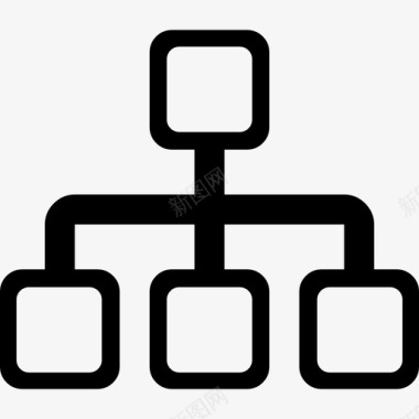 结构网络或层次结构图形界面coolicons图标图标