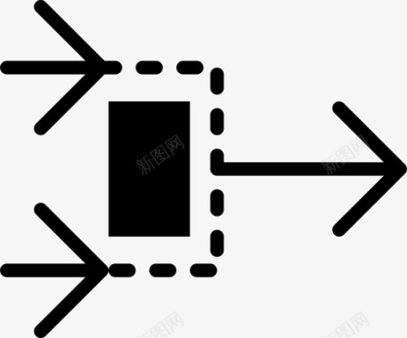 箭头合并绕行合并合并记录快速改道图标图标