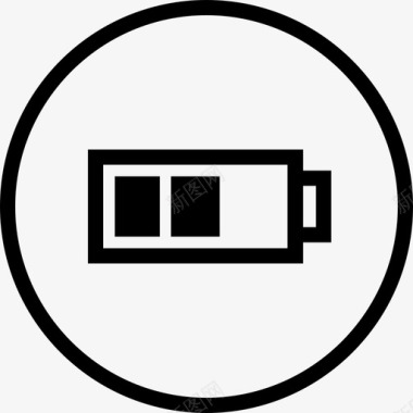 电源中型电池补充电源图标图标