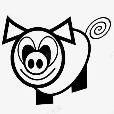 福猪猪动物图标图标