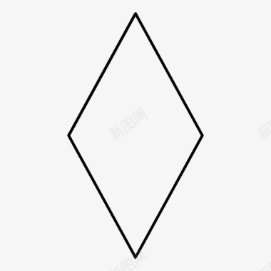 钻石形状菱形图标图标