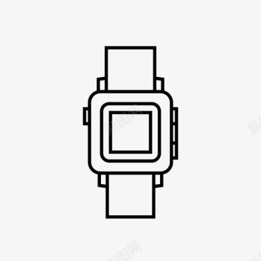 年表智能手表时间技术图标图标