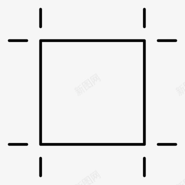 方格线导板矩形记号图标图标