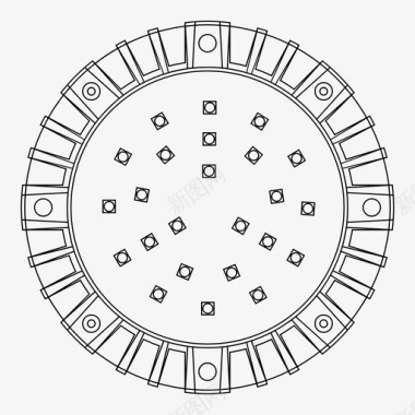 led像素ps150粗体金色图标图标