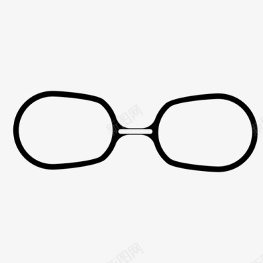 眼镜复古眼镜景观图标图标