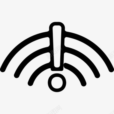 建立连接Wifi连接警告符号接口电话组图标图标