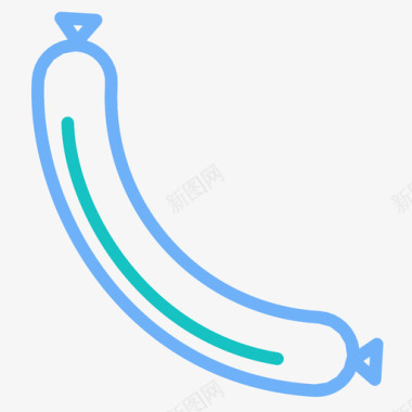 热狗灯箱香肠减法符号图标图标