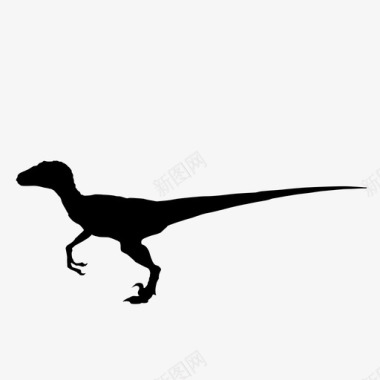 恐龙动物头骨迅猛龙古代动物图标图标