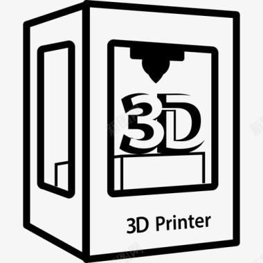 看3d电视3d打印机符号接口3d打印机组图标图标