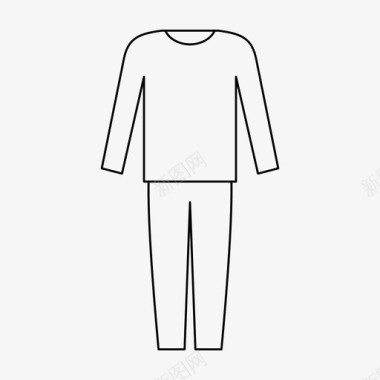 服装店采购产品睡衣衣服裤子图标图标