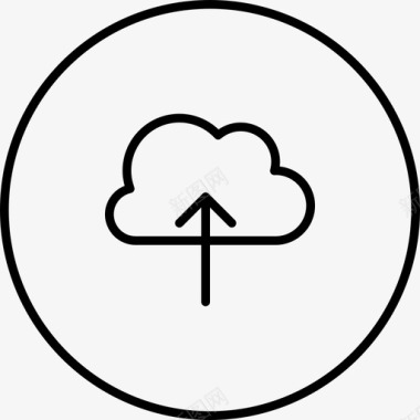 云传输云上传计算机数据图标图标