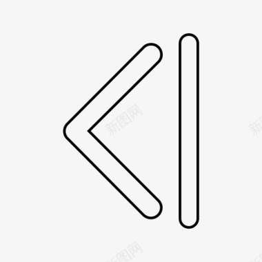 向左旋转左箭头上一个过去图标图标