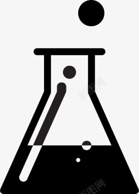 试管器皿锥形烧瓶试管科学图标图标