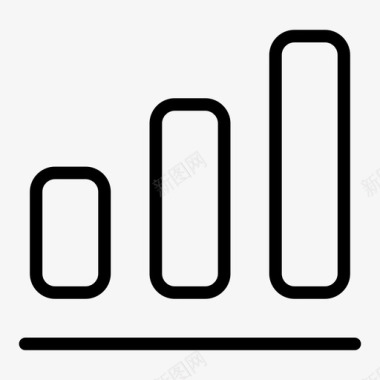 地图彩色图表条形图增加增长图标图标