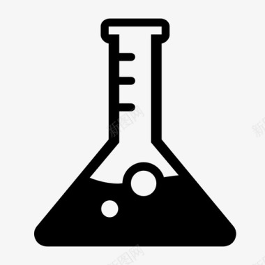 鼠标右键点击锥形瓶视图科学图标图标