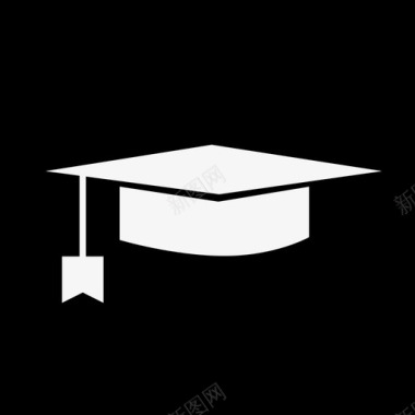 广场毕业帽在一个广场教育学术2图标图标