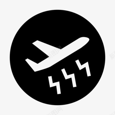 飞机噪音机场建筑物图标图标