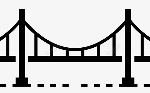 加利福尼亚金门大桥美国旧金山图标图标