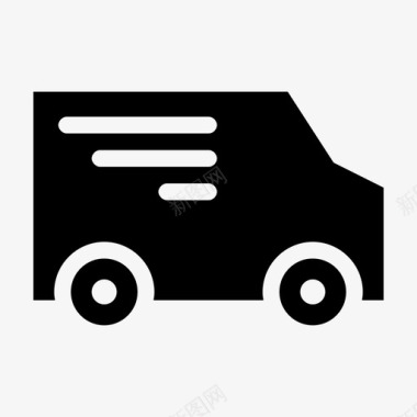 送货卡车送货车ups卡车图标图标