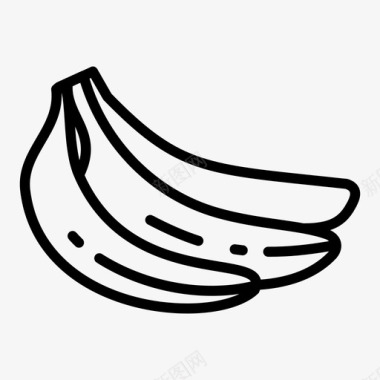 甜味香蕉甜味猴子图标图标