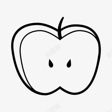 苹果普通水果果树图标图标