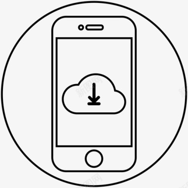 iphone云白色iphone云图标图标
