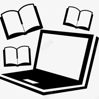 计算机和书籍学习工具学术2图标图标