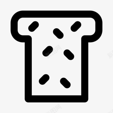 烤面包超市大卖场图标图标