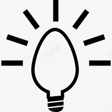 灯泡创意符号教育学术2图标图标
