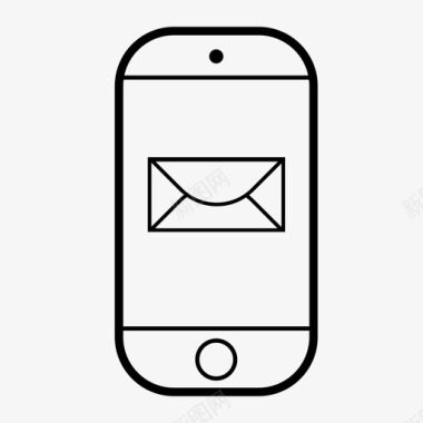 网络办公短信手机信息图标图标