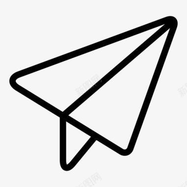 纸飞机青少年发送图标图标