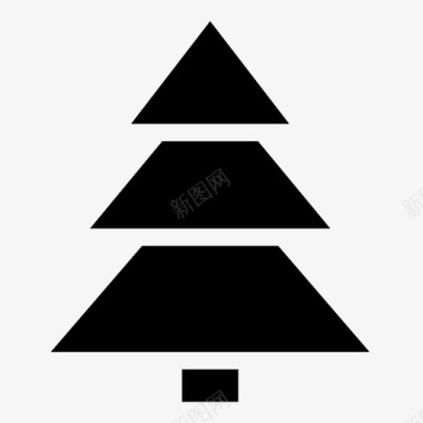 树树枝圣诞树图标图标