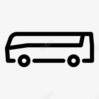 公共交通标识客车公共交通乘客图标图标