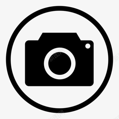 大理石摄影照相机摄影图标图标