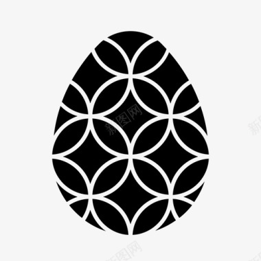 一堆彩蛋装饰图案复活节彩蛋图案不图标图标