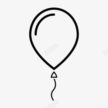 气球加聚会图标图标