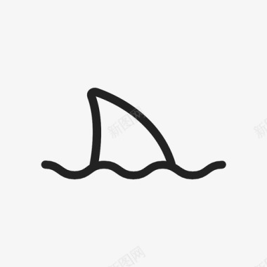 鲨鱼尾巴转向下一个海图标图标