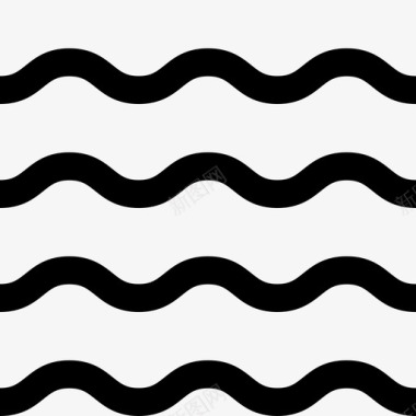 纹理素材波浪潮汐纹理图标图标