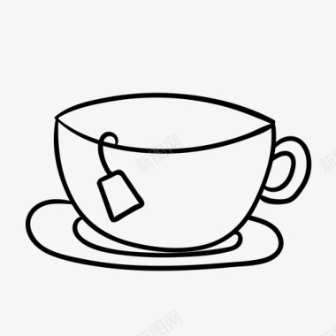 采购产品茶热饮料茶杯图标图标