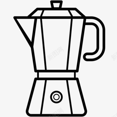 咖啡糖拿铁图标图标