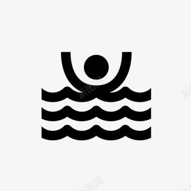 溺水救人营救图标图标