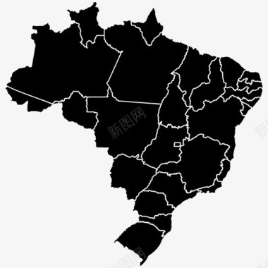 巴西旅游巴西州转下一个信号图标图标