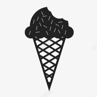 好玩冰淇淋筒好吃甜图标图标
