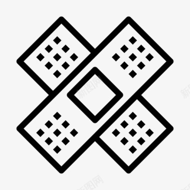 豆子绷带医疗医院图标图标