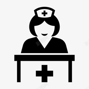 医生护士护理医生标牌接待处图标图标