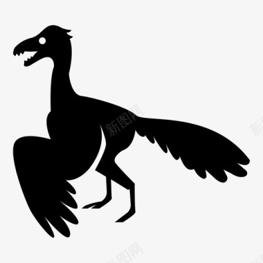 恐龙动物头骨始祖鸟已售出史前图标图标