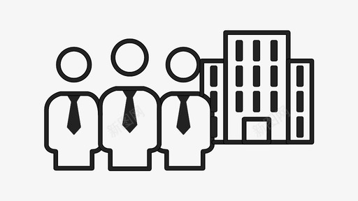 办公室人员标牌商人单位团队图标图标