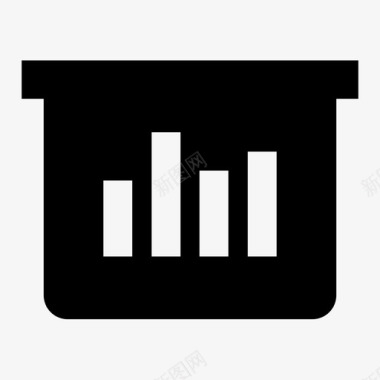 信息创意图表条形图统计展示图标图标