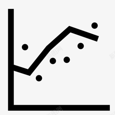 节日馅饼线图和散点图感伤的散点图图标图标